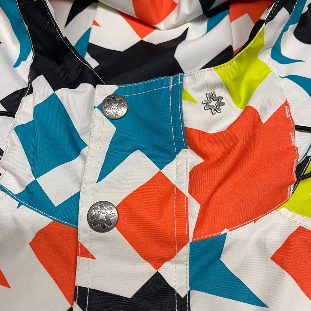 Nikita Jacket Womens Large Multicolor Nordend Geometric Star Insulated Snowboard - Picture 7 of 16